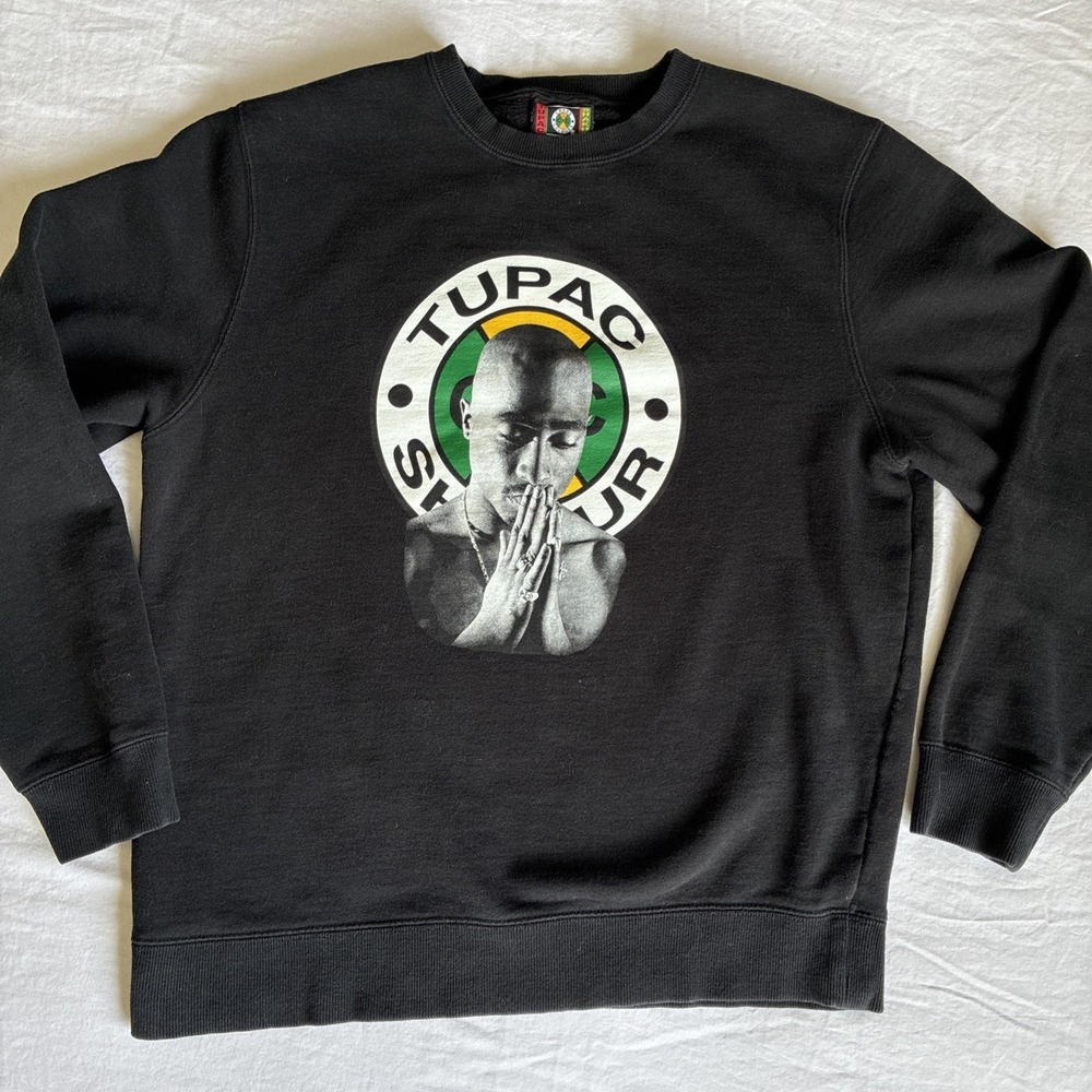 Cross Colours x Tupac Shakur 2Pac Crewneck Size Medium‎ Hip Hop Rap